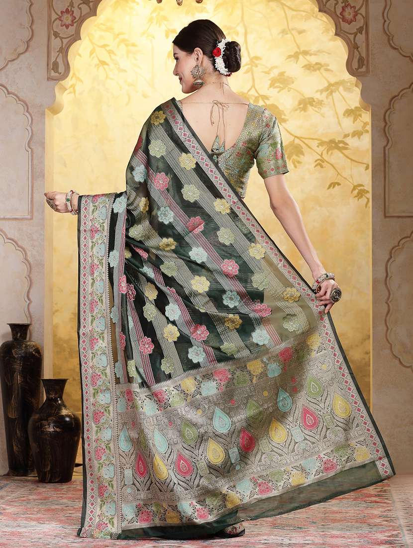 women self design banarasi saree - 22513489 -  Standard Image - 3