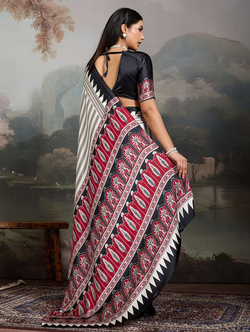 women printed casual wear saree - 22513499 -  Standard Image - 3