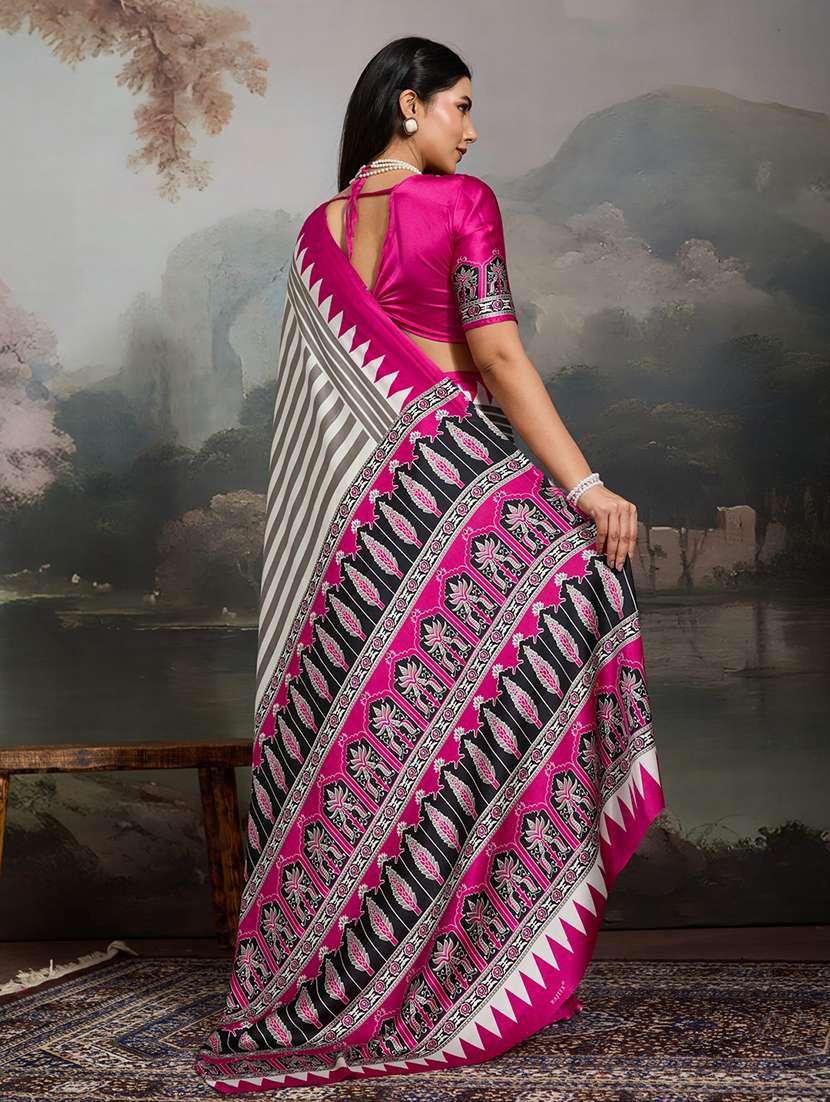 women printed casual wear saree - 22513503 -  Standard Image - 3