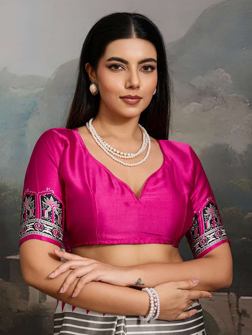 women printed casual wear saree - 22513503 -  Standard Image - 5