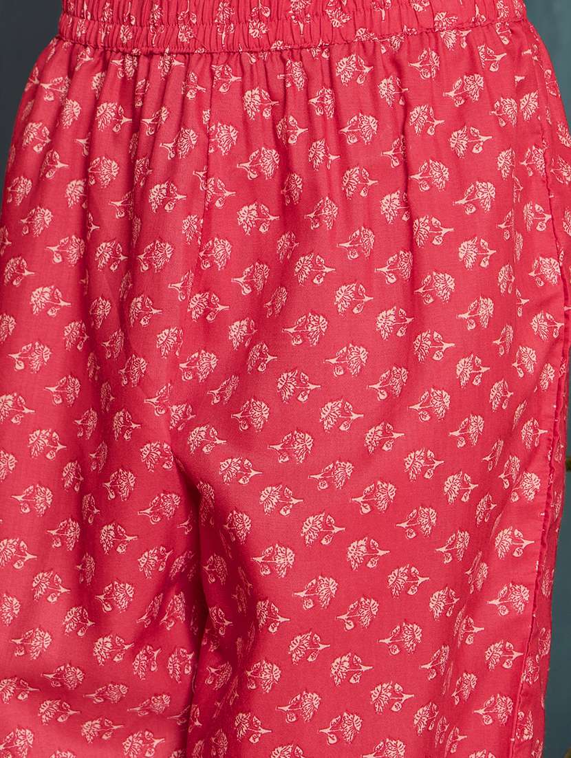 women printed three quarter sleeve kurta pant with dupatta set - 22513558 -  Standard Image - 5