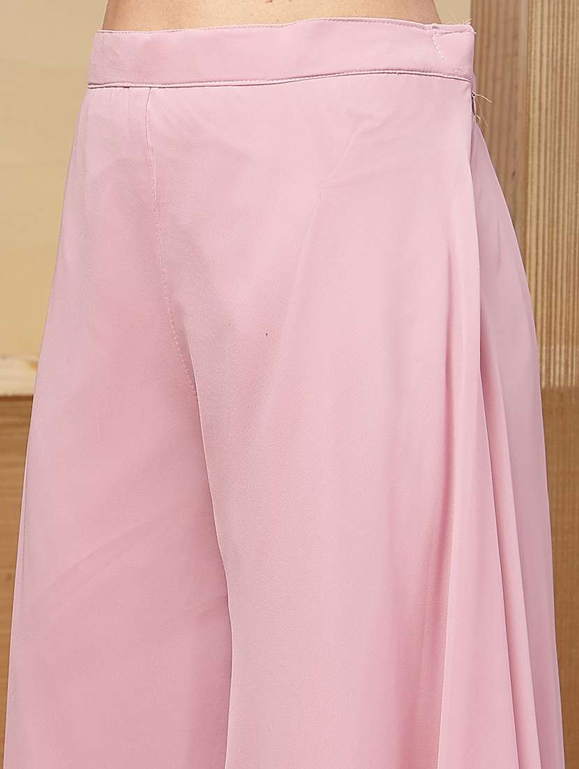 women embroidered shoulder strap kurta and palazzo set with dupatta - 22513908 -  Standard Image - 5
