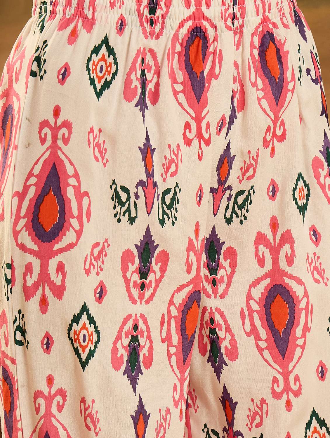 women printed three quarter sleeves kurta salwar set with dupatta - 22514065 -  Standard Image - 5