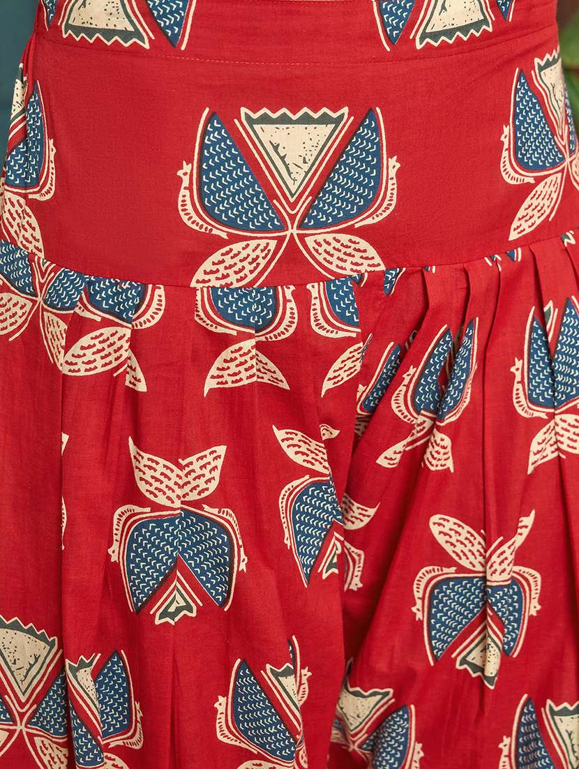 women printed sleeveless kurta farshi salwar with dupatta set - 22514152 -  Standard Image - 5