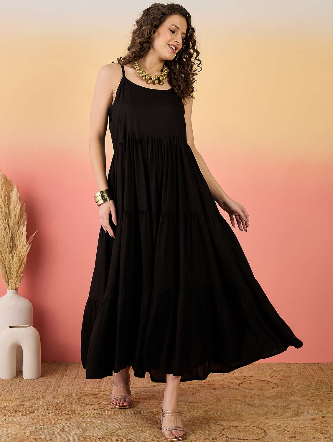 women embroidered sleeveless tiered dress with jacket - 22514686 -  Standard Image - 5