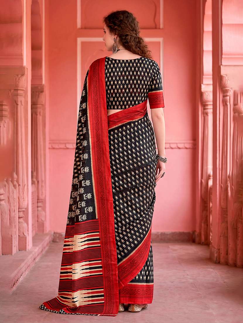 women printed casual wear saree with blouse - 22515000 -  Standard Image - 3