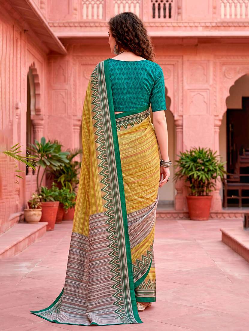 women printed casual wear saree with blouse - 22515003 -  Standard Image - 3
