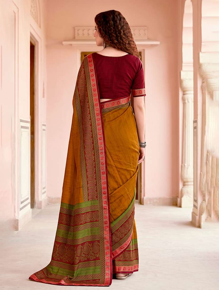 women printed casual wear saree with blouse - 22515048 -  Standard Image - 3