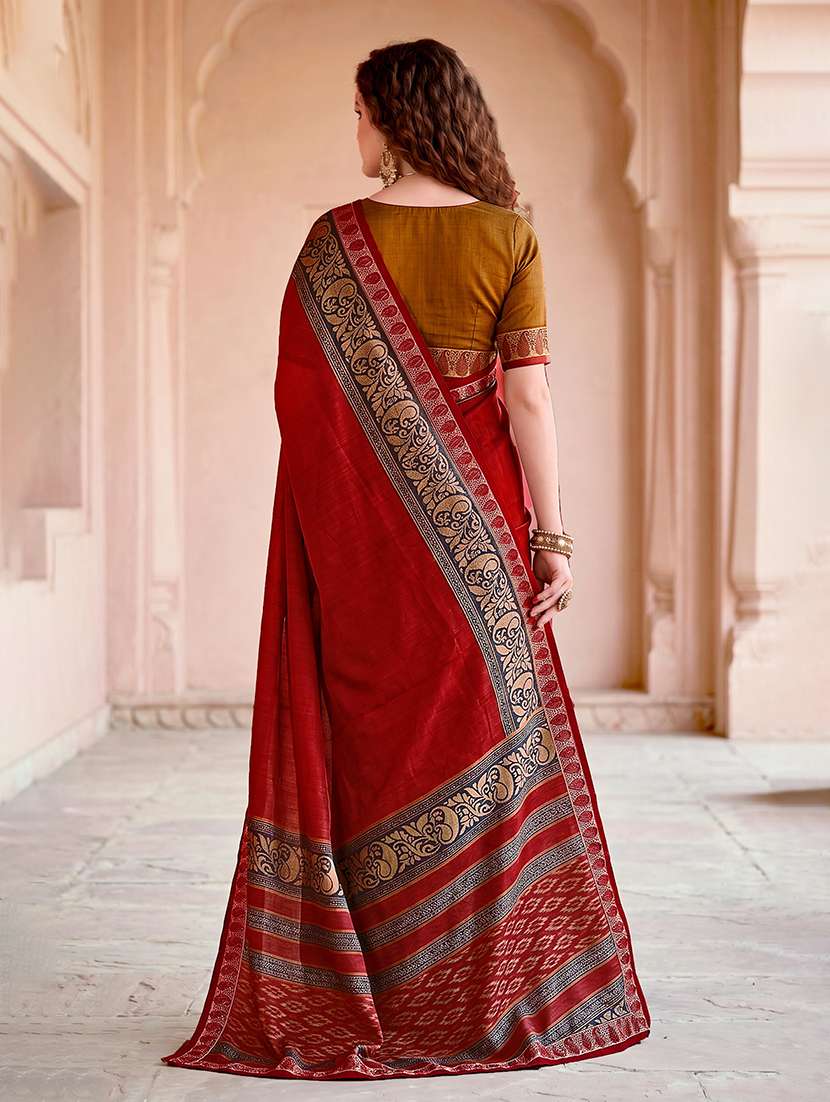 women printed casual wear saree with blouse - 22515049 -  Standard Image - 3