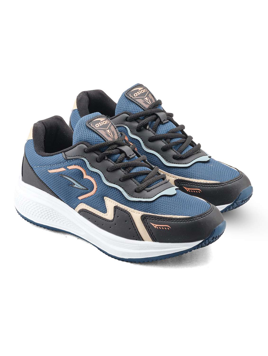 men color block lace up sport shoe