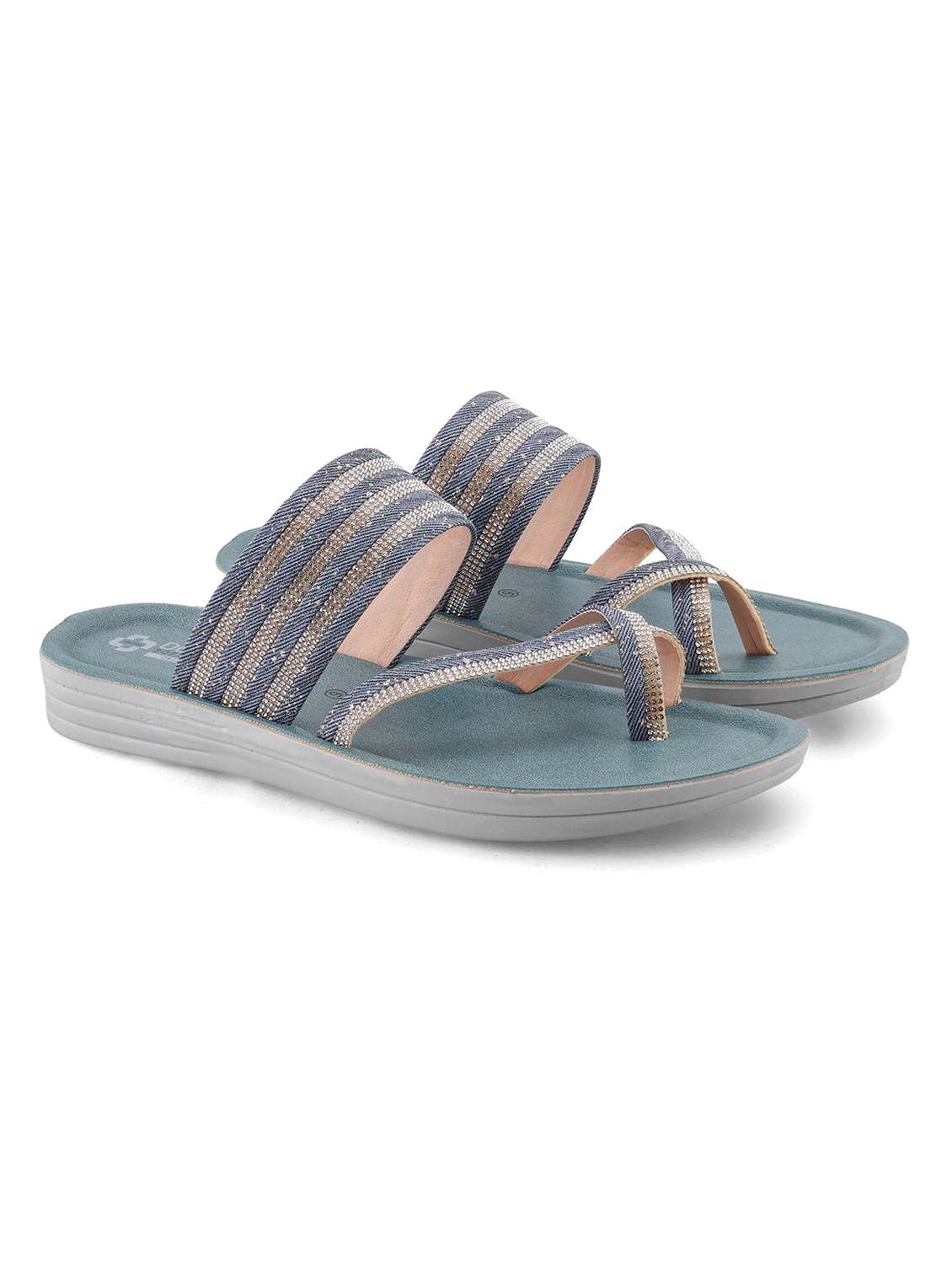 women embellished one toe sandal