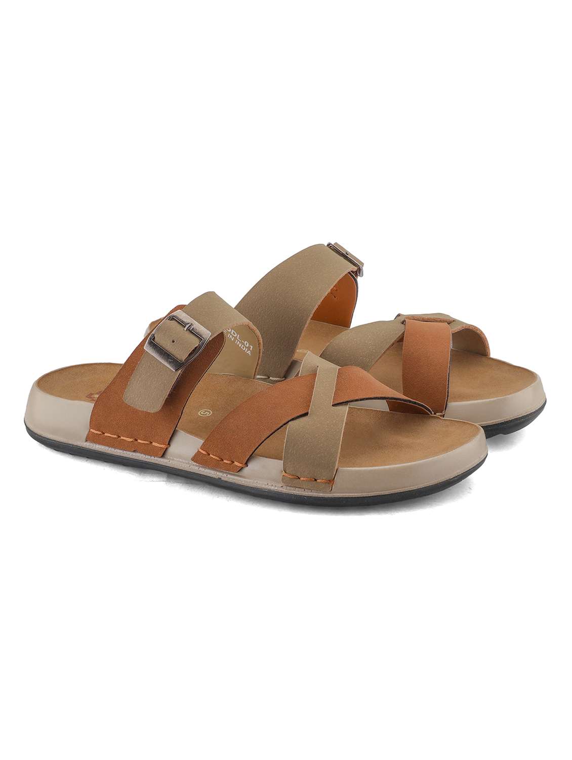 women colorblocked slip on sandal