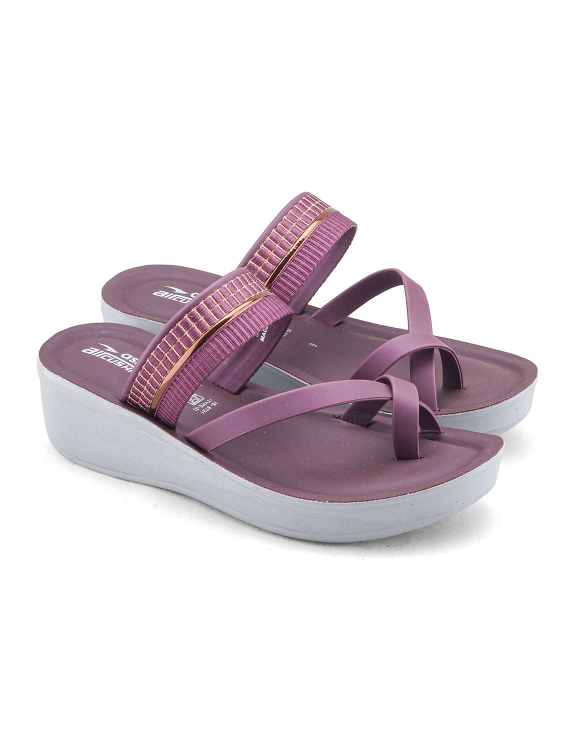 women textured one toe wedges