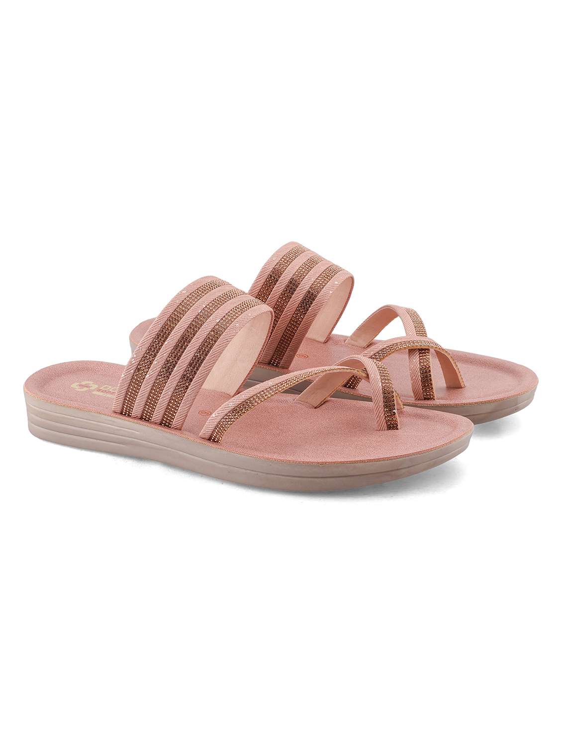 women embellished one toe sandal