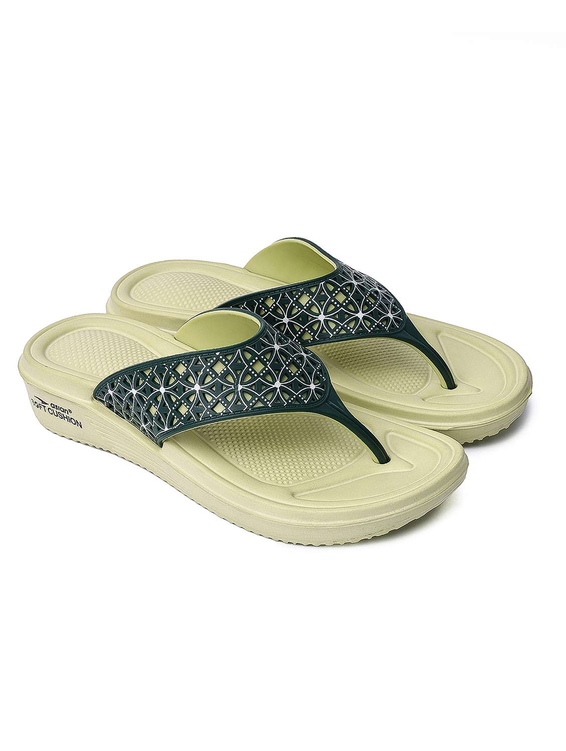 women cutwork toe separator slippers