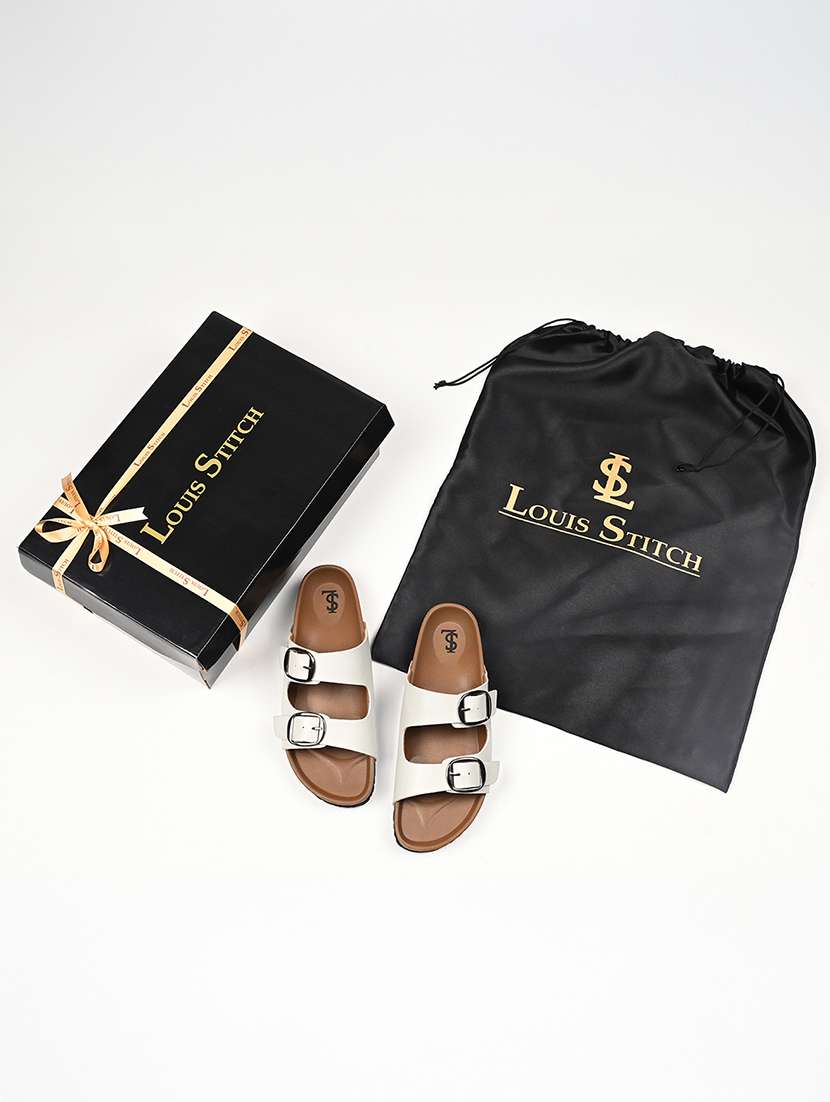 women solid slip on double strap sandal - 22515209 -  Standard Image - 5