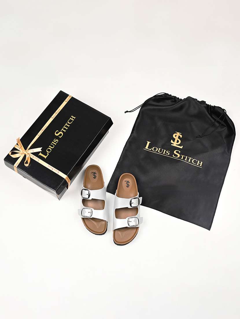 women solid slip on double strap sandal - 22515210 -  Standard Image - 5