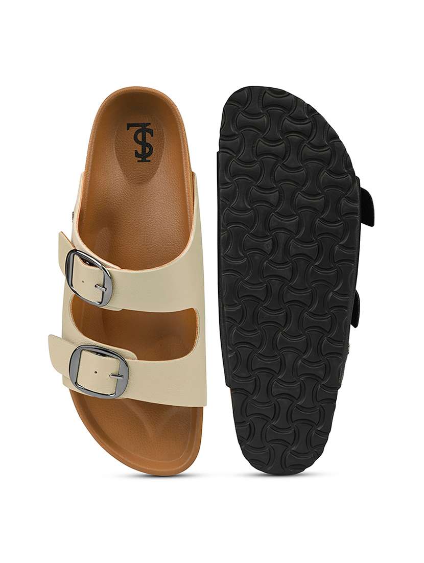 women beige slip on sandal - 22515211 -  Standard Image - 3