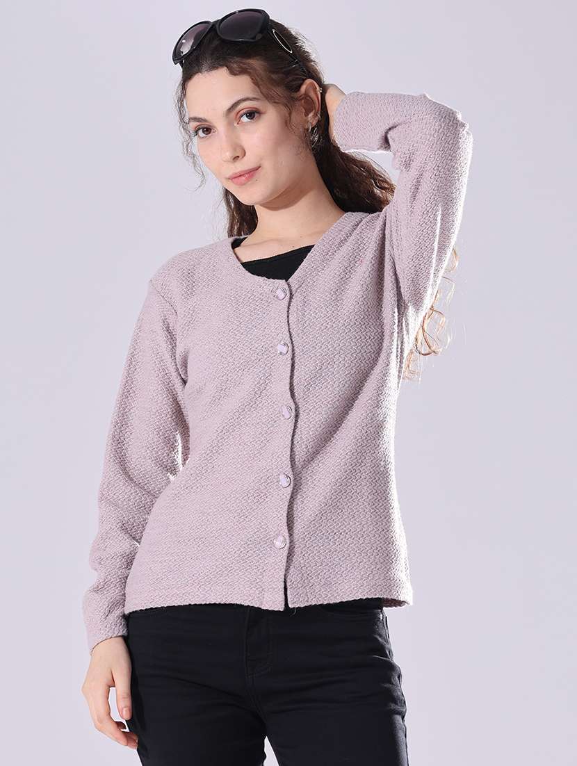 pink cotton cardigan