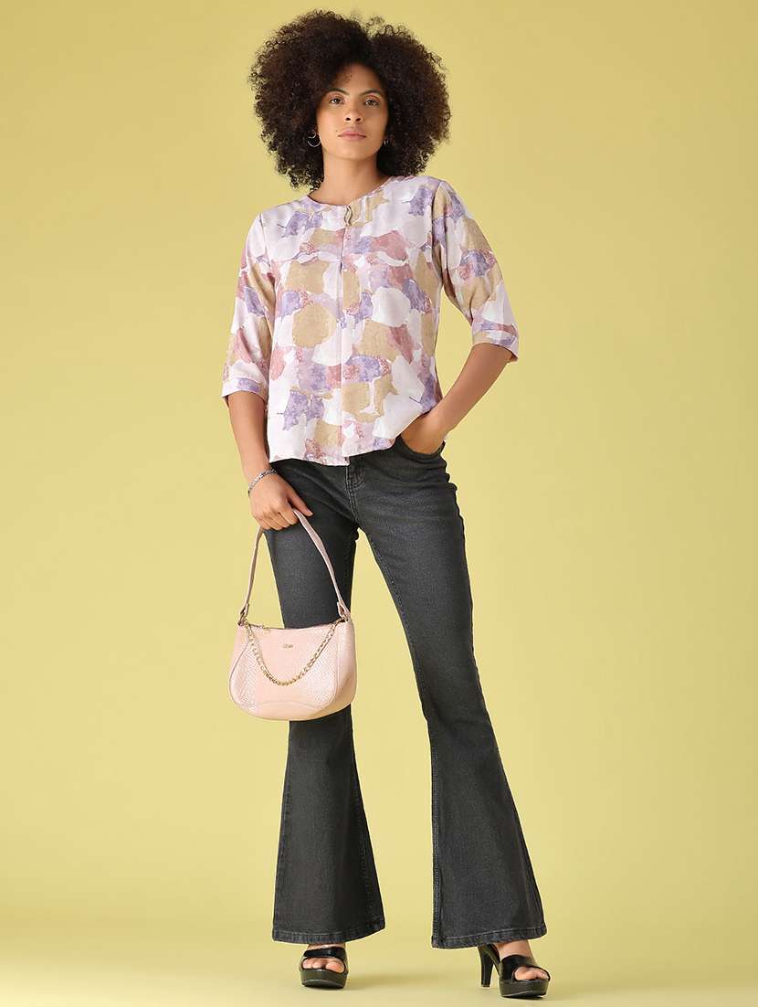 Women Printed Three Quarter Sleeves Regular Top - 22515508 -  Standard Image - 5