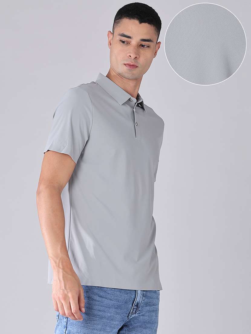 men solid short sleeve regular fit polo t-shirt - 22515624 -  Standard Image - 3