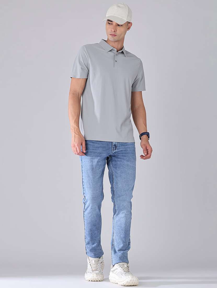 men solid short sleeve regular fit polo t-shirt - 22515624 -  Standard Image - 5