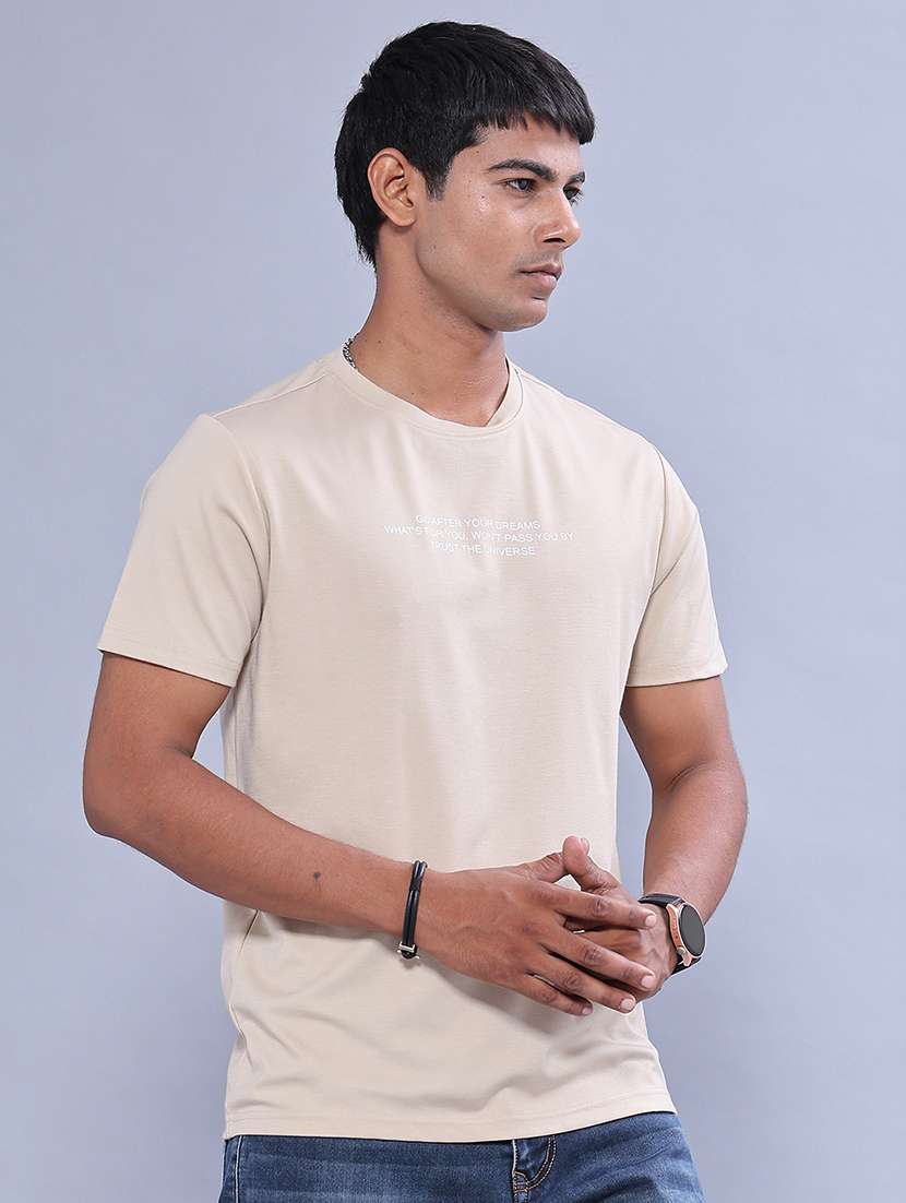 Men Typographic Short Sleeve Regular Fit T-shirt - 22515810 -  Standard Image - 3