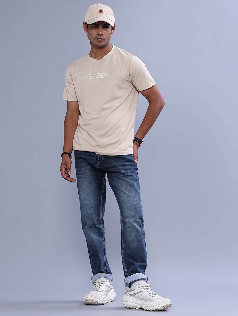 Men Typographic Short Sleeve Regular Fit T-shirt - 22515810 -  Standard Image - 5