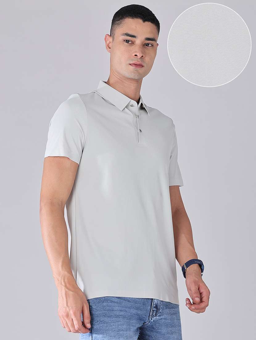 men self design short sleeve regular fit polo t-shirt - 22516669 -  Standard Image - 3