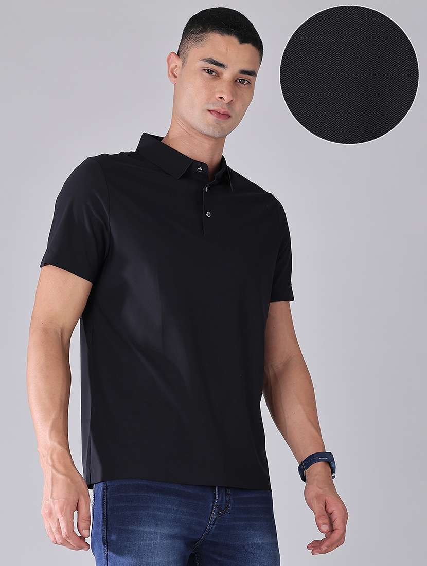 men solid short sleeve regular fit polo t-shirt - 22516672 -  Standard Image - 3