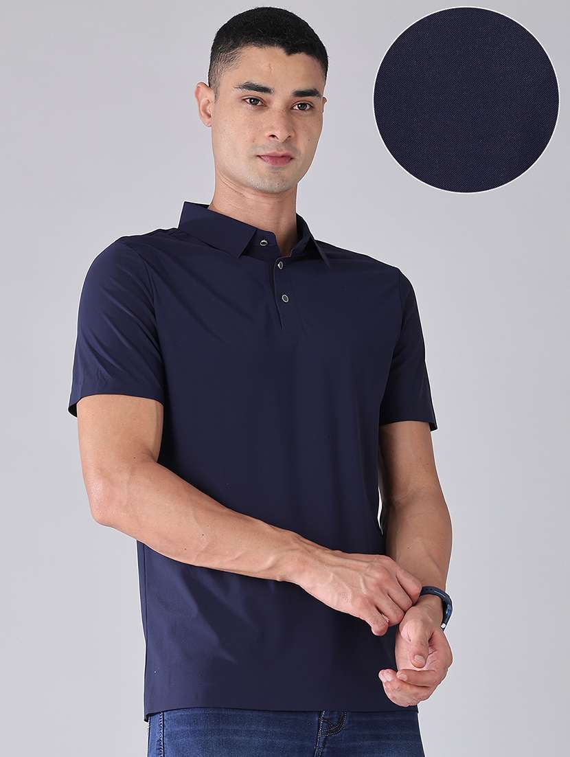 men solid short sleeve regular fit polo t-shirt - 22516674 -  Standard Image - 3
