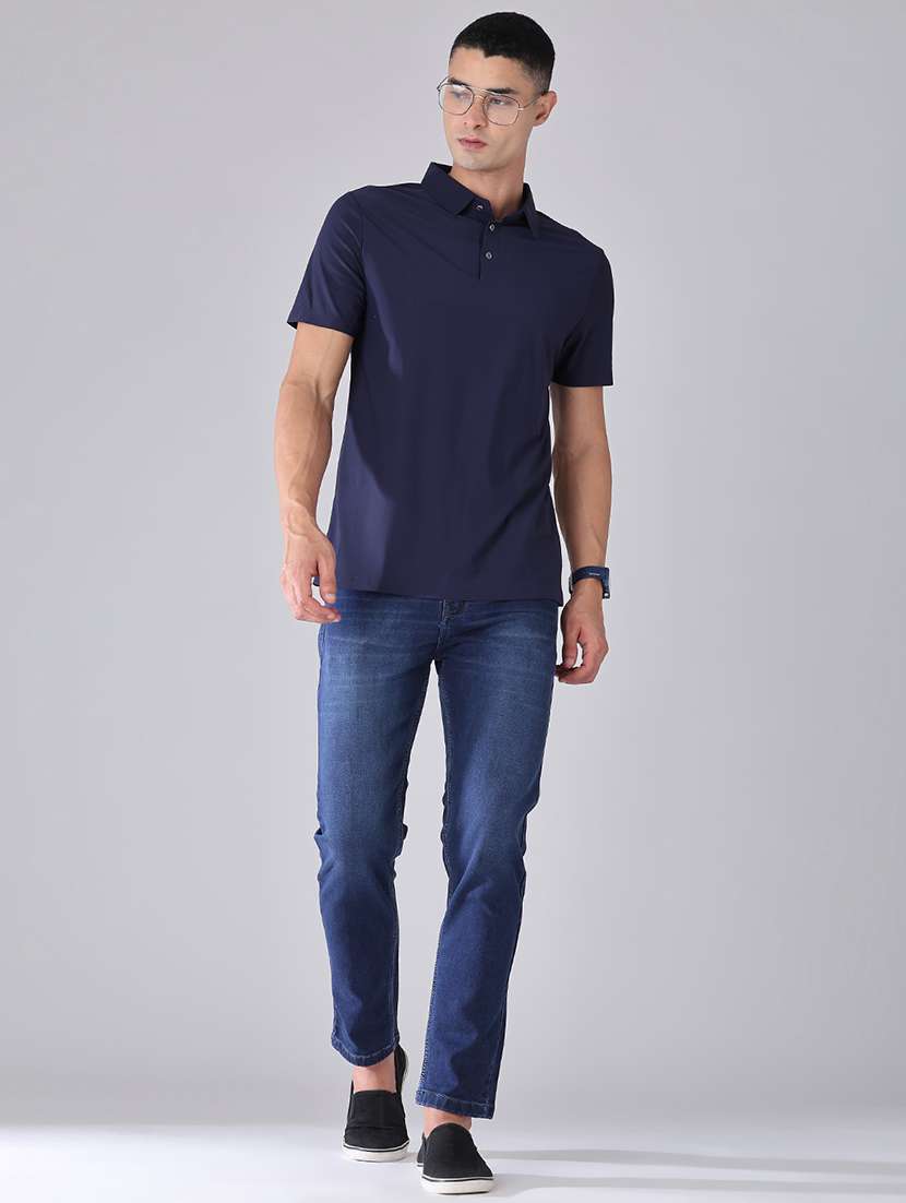 men solid short sleeve regular fit polo t-shirt - 22516674 -  Standard Image - 5