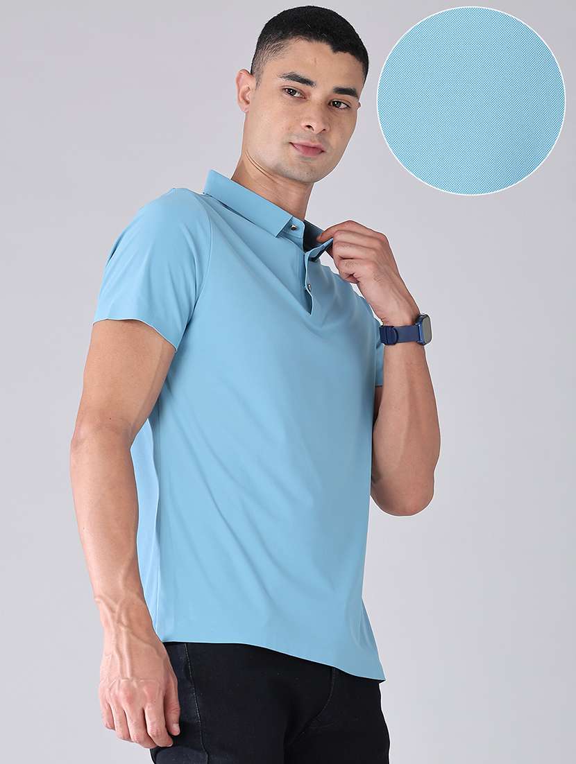 men solid short sleeve regular fit polo t-shirt - 22516678 -  Standard Image - 3