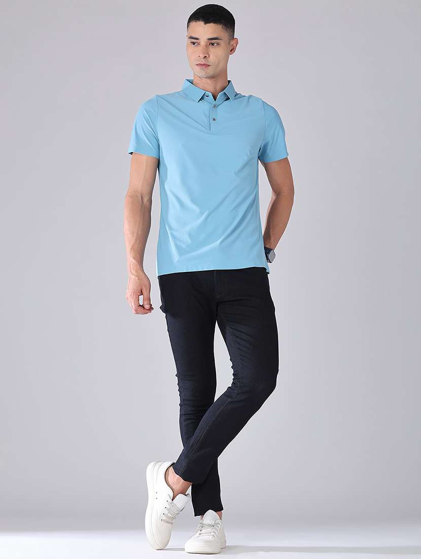 men solid short sleeve regular fit polo t-shirt - 22516678 -  Standard Image - 5