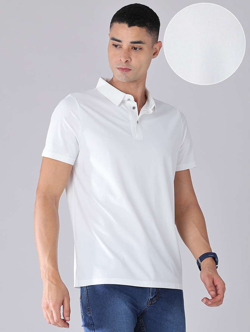 men solid short sleeve regular fit polo t-shirt - 22516679 -  Standard Image - 3
