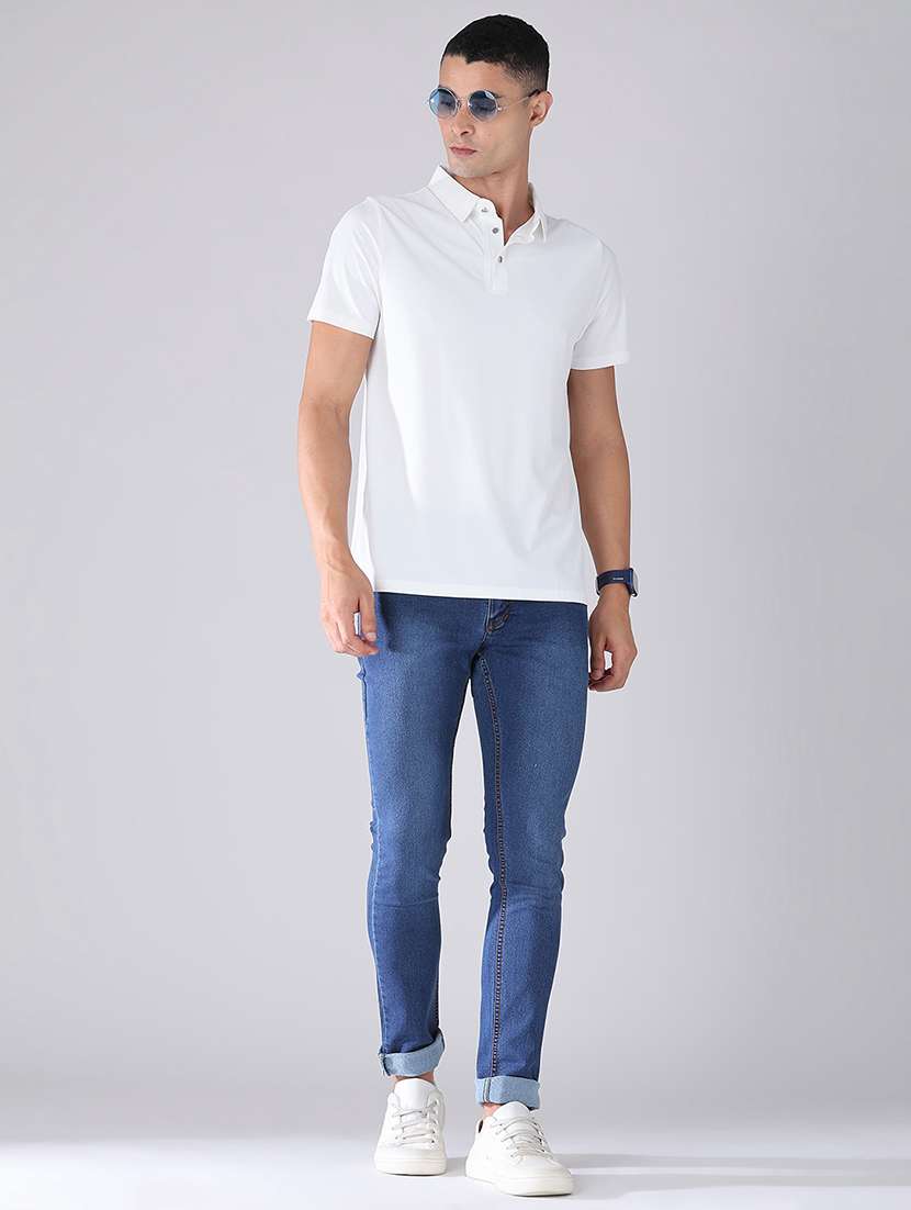 men solid short sleeve regular fit polo t-shirt - 22516679 -  Standard Image - 5