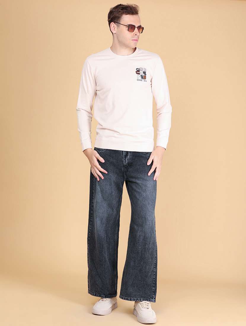 men printed long sleeves regular fit t-shirt - 22516779 -  Standard Image - 5