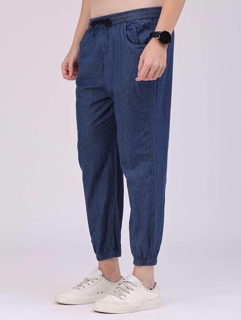Men Solid Mid Rise Regular Fit Jogger - 22517104 -  Standard Image - 3