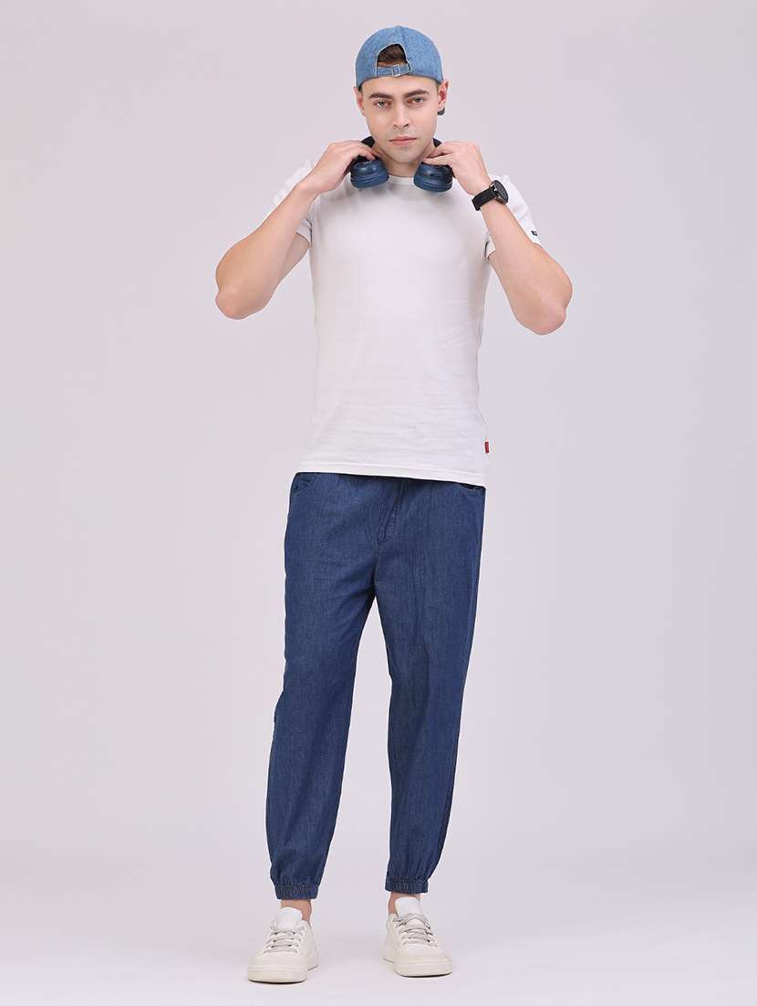 Men Solid Mid Rise Regular Fit Jogger - 22517104 -  Standard Image - 5