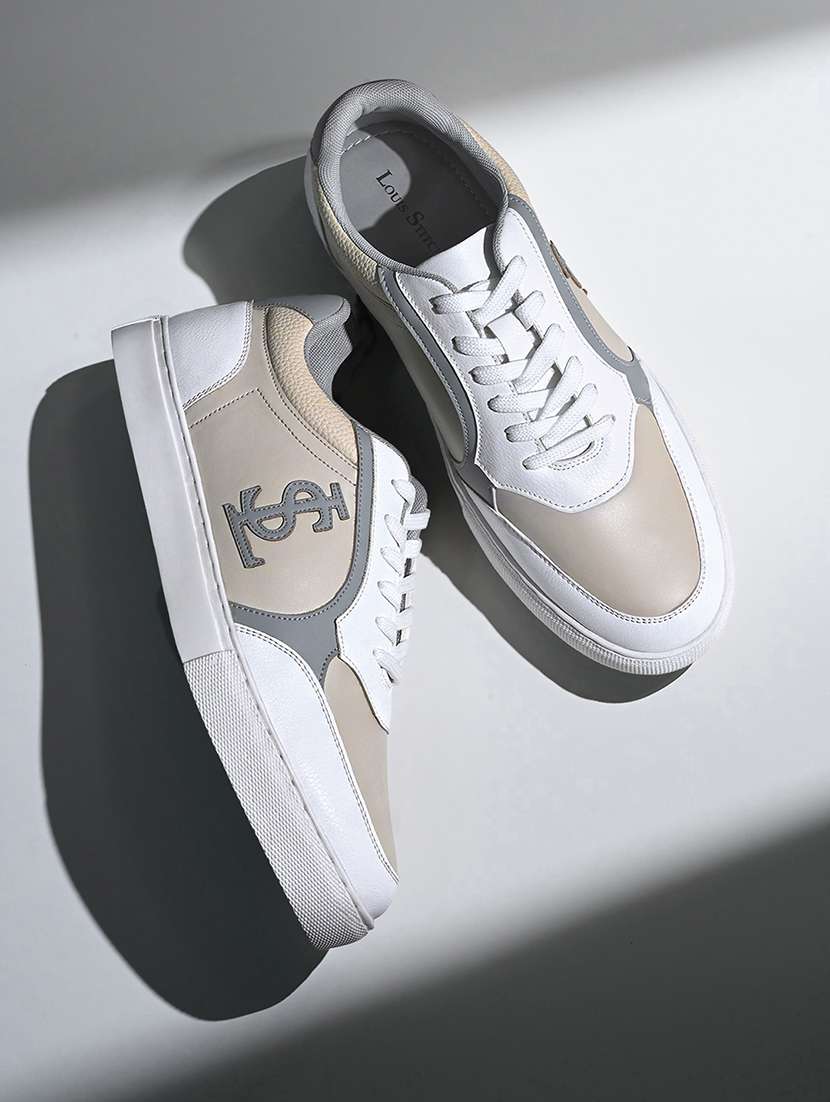 men color block lace up sneaker