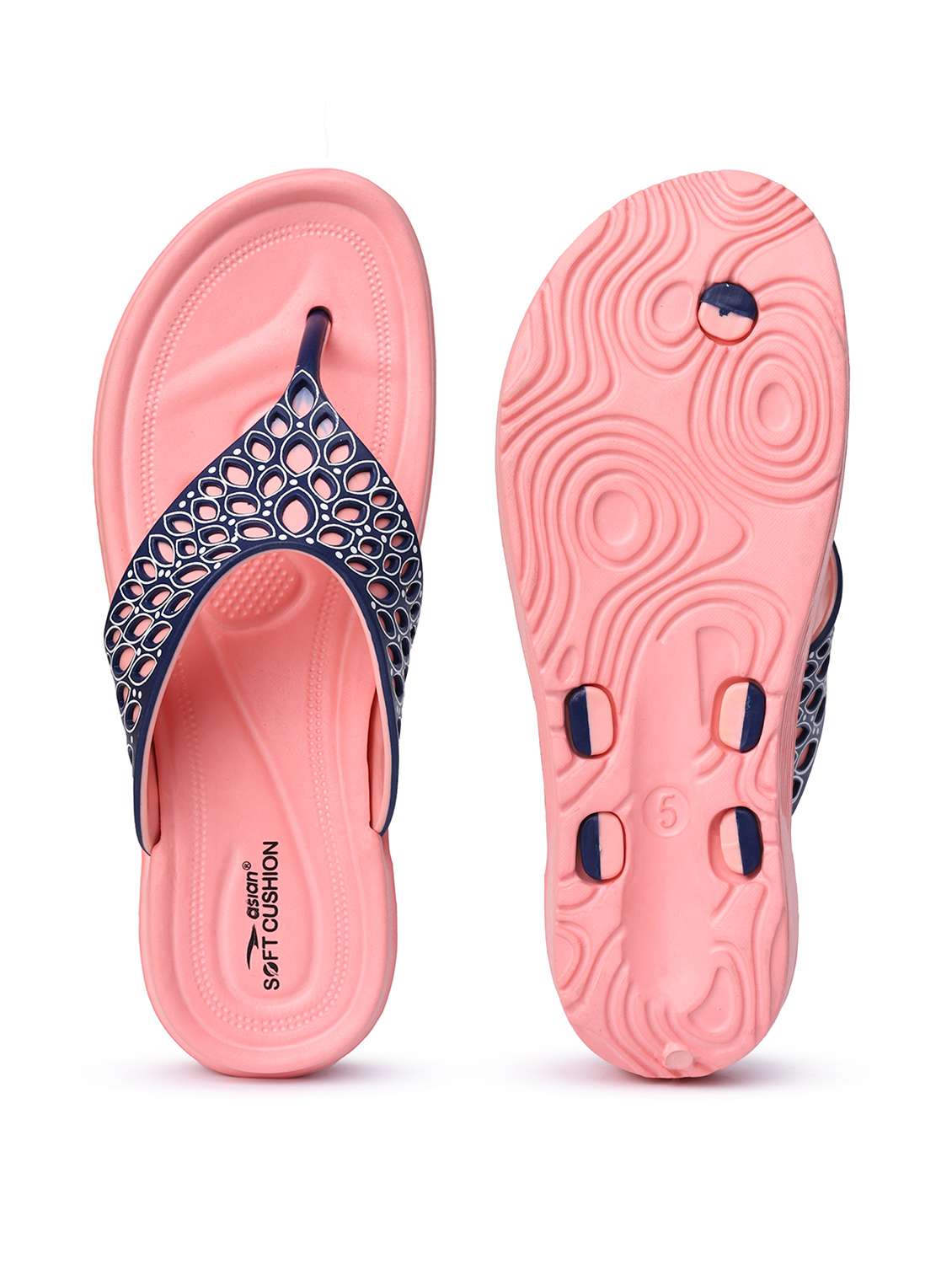 women cutwork toe separator slippers - 22517765 -  Standard Image - 3