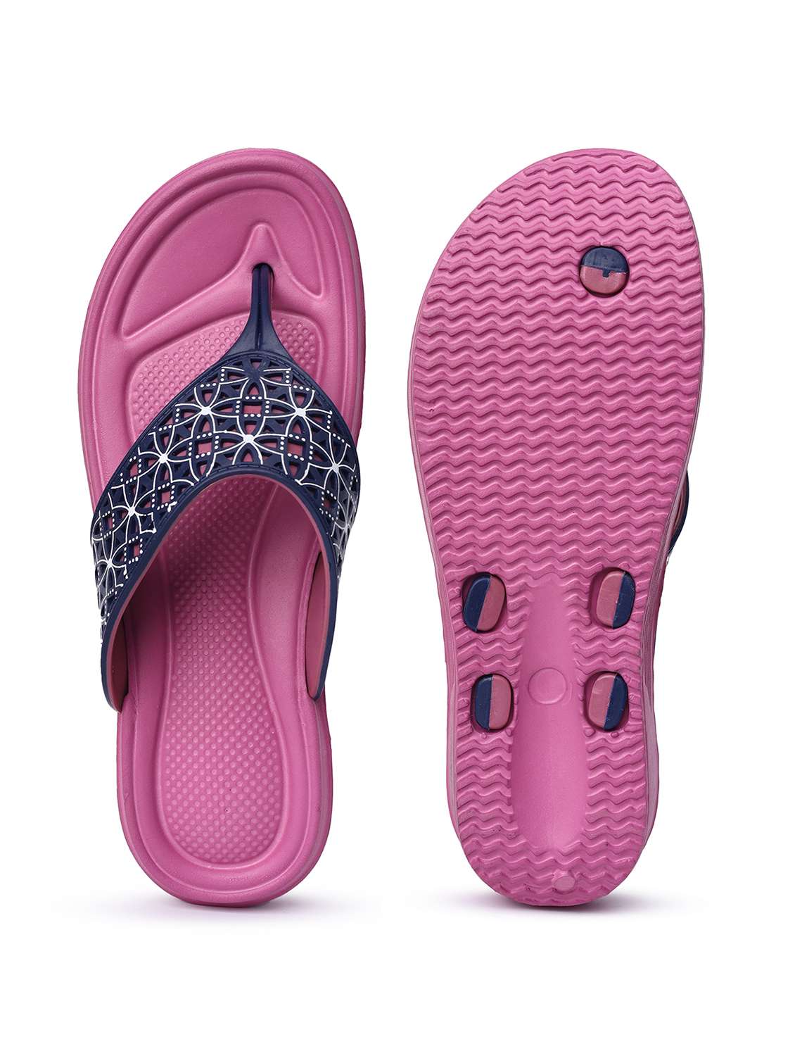 women cutwork toe separator slippers - 22517767 -  Standard Image - 3