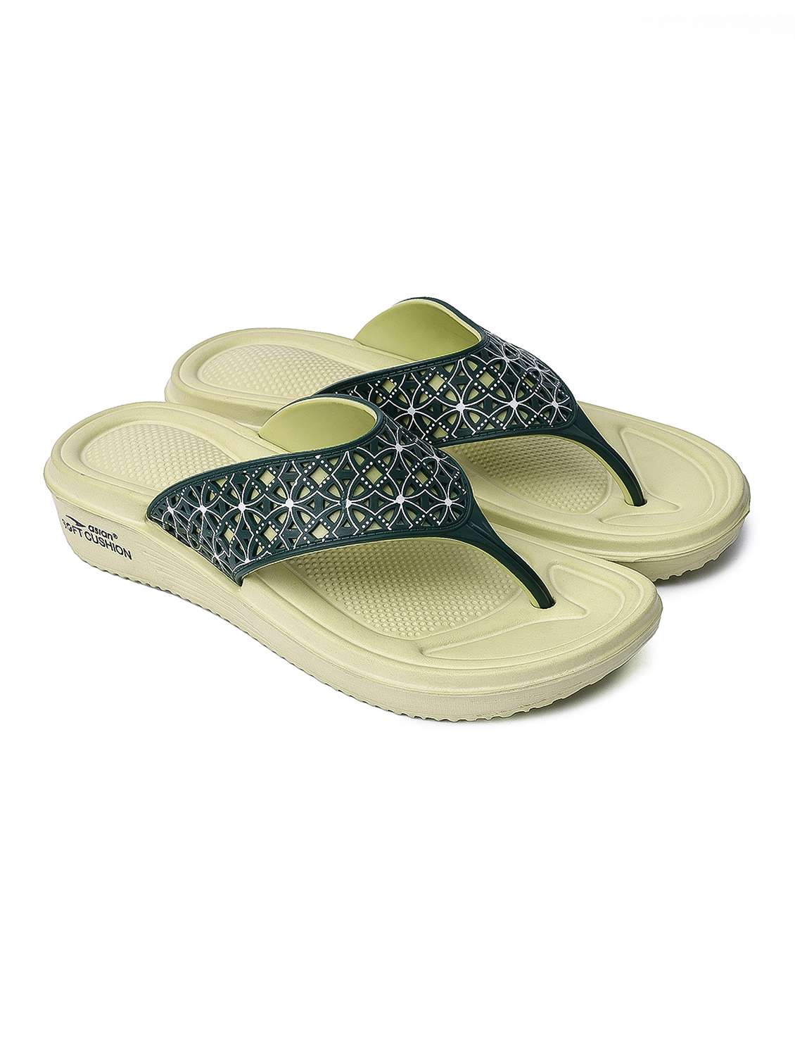 women cutwork toe separator slippers