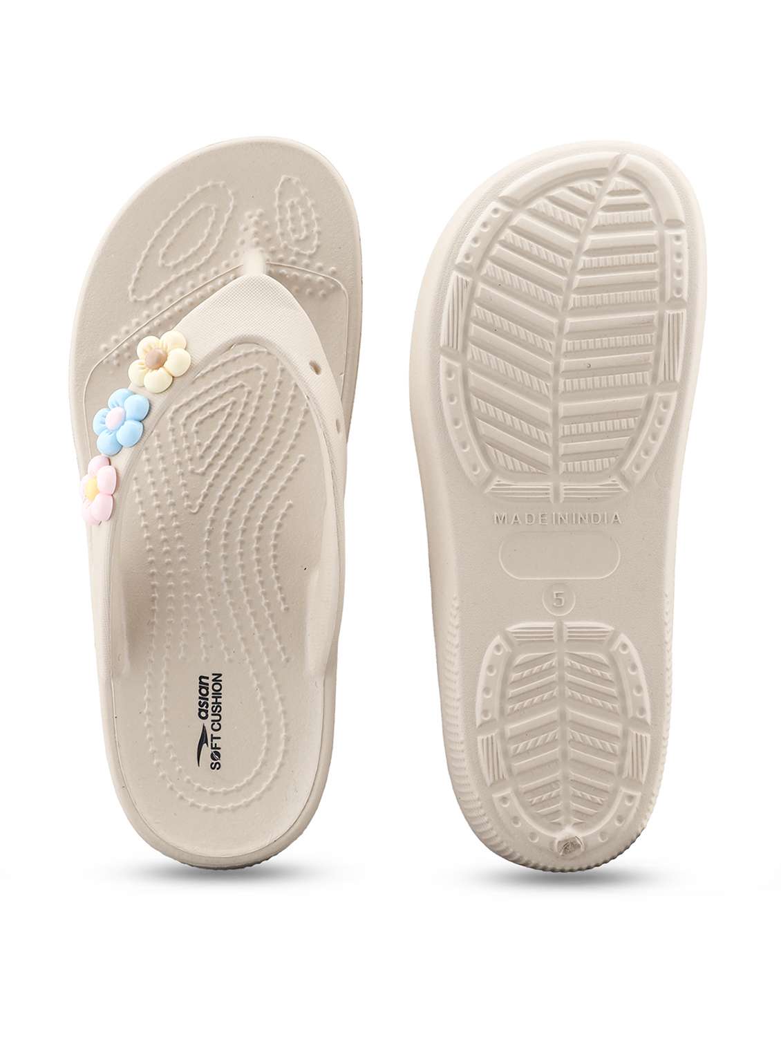 women embellished toe separator slipper - 22517770 -  Standard Image - 3