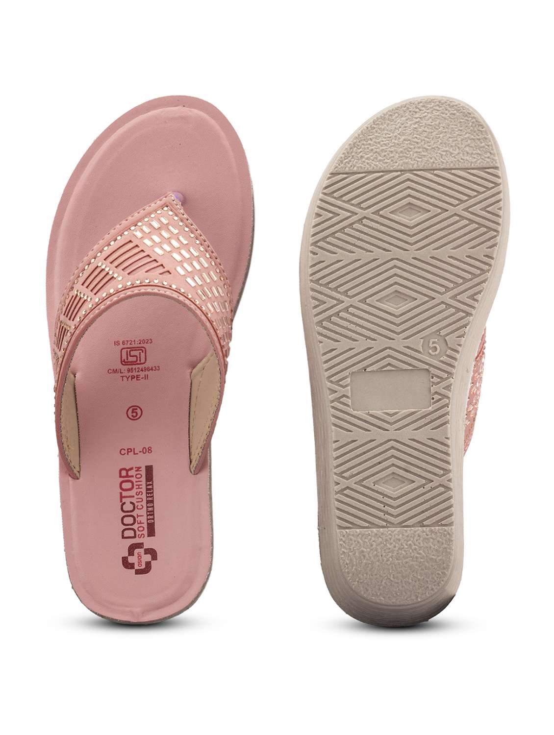 women embellished toe separator wedges - 22517777 -  Standard Image - 3