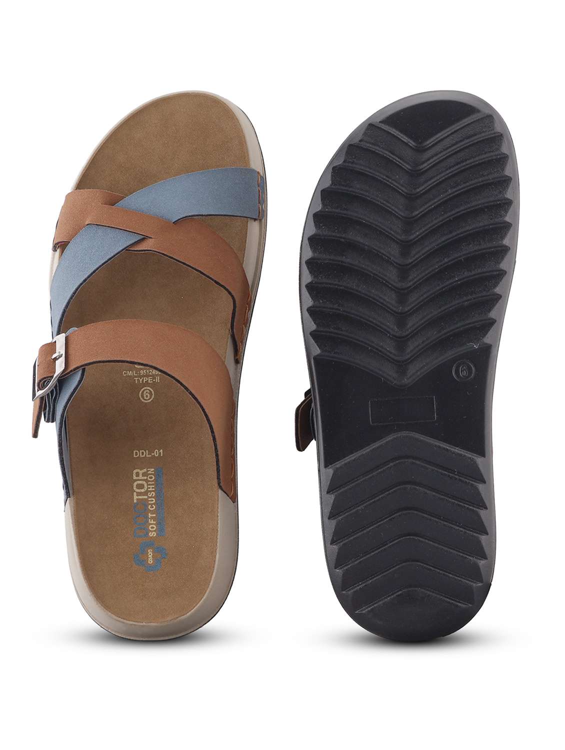 women colourblocked slip on flat sandal - 22517782 -  Standard Image - 3
