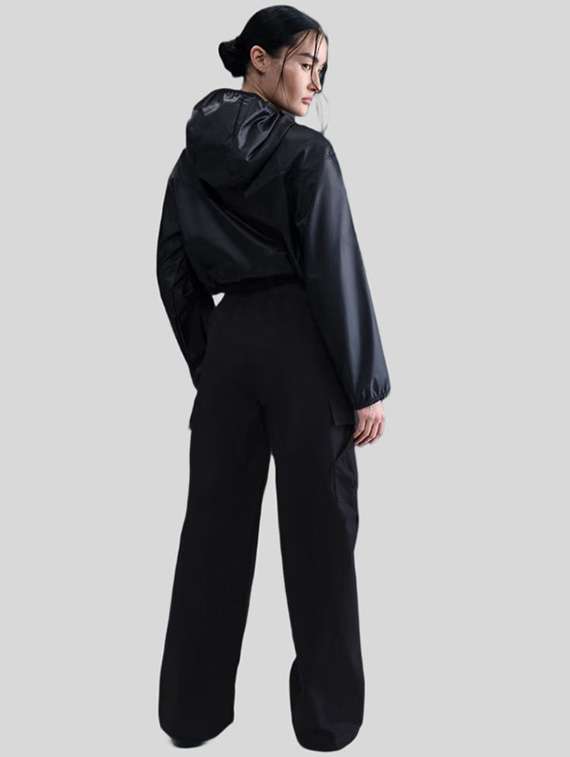 women solid long sleeves short jacket - 22517828 -  Standard Image - 3