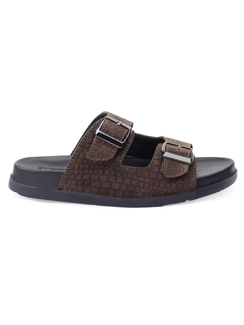 men textured slip on sandal - 22517831 -  Standard Image - 3