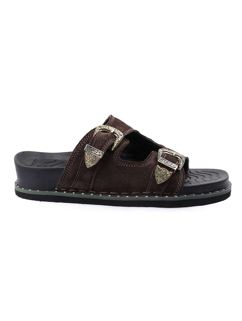 men solid slip on sandal - 22517832 -  Standard Image - 3