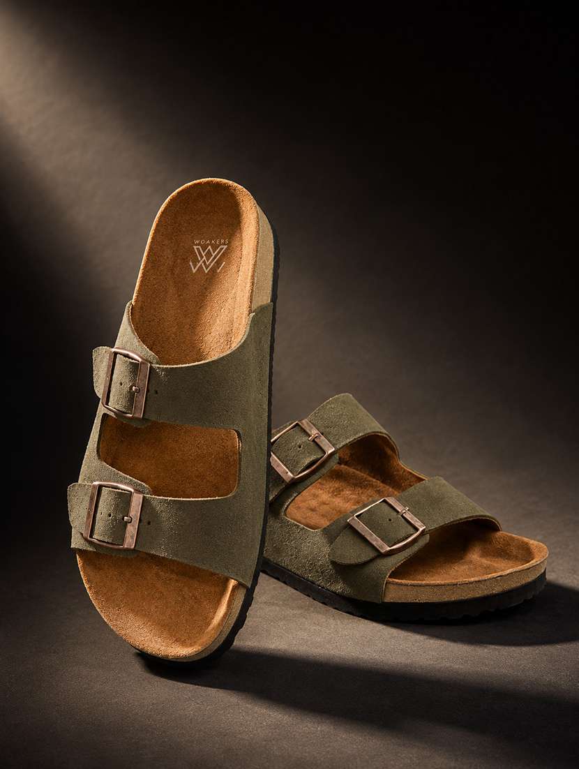 men solid strap sandal